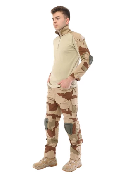 Single Sword Dizlikli Kamuflaj Taktik Erkek&Kadın Outdoor Kargo Pantolon - 2