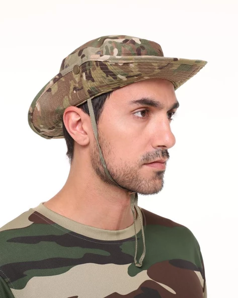 Single Sword Katlanabilir Kadın&Erkek Yazlık Safari Fötr Şapka - 12