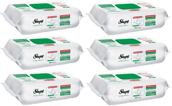 Sleepy Easy Clean Yüzey Temizlik Havlusu 80 Yaprak Beyaz Sabun/Mopa Uyumlu (6 Lı Set) 480 Yaprak