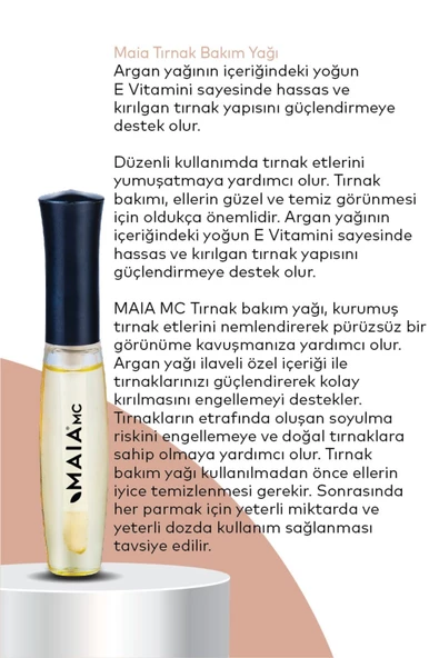 Tırnak Bakım Yağı Argan Yağı Ve E Vitamini 10 ml - 3