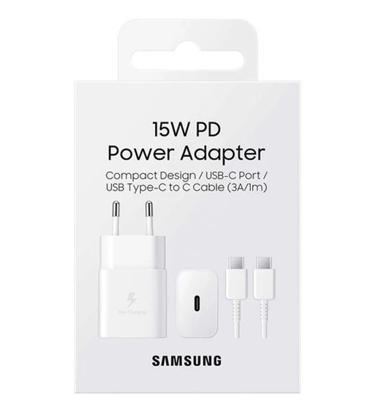 SAMSUNG POWER ADAPTER 15W PD TYPE-C EPT1510X BEYAZ