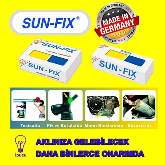 Sunfix Sun-Fix Universal Kaynak Macun Yapıştırıcı 100 gr - 3