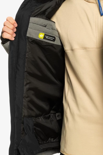 Quiksılver Mıssıon Solıd Jk Erkek Gri Snowboard Montu - 7