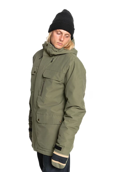 Quiksilver Raft Insulated Snow Jacket Haki - 2