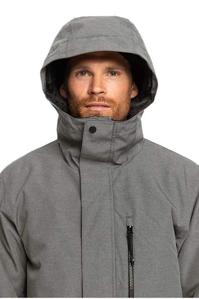 Quiksılver Mıssıon Solıd Jk Erkek Gri Snowboard Montu - 5