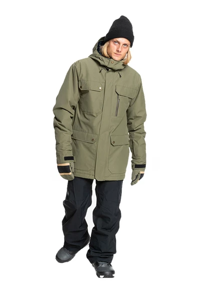 Quiksilver Raft Insulated Snow Jacket Haki - 3