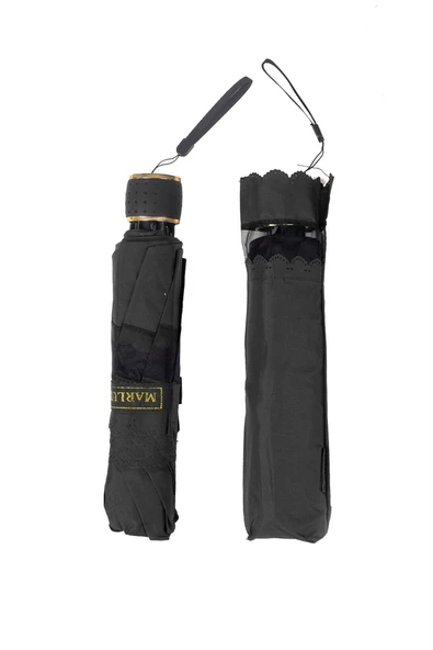 Marlux Siyah Dantelli Kadın Şemsiye M21MAR107R001 - Resim 4