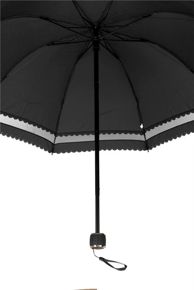 Marlux Siyah Dantelli Kadın Şemsiye M21MAR107R001 - Resim 3