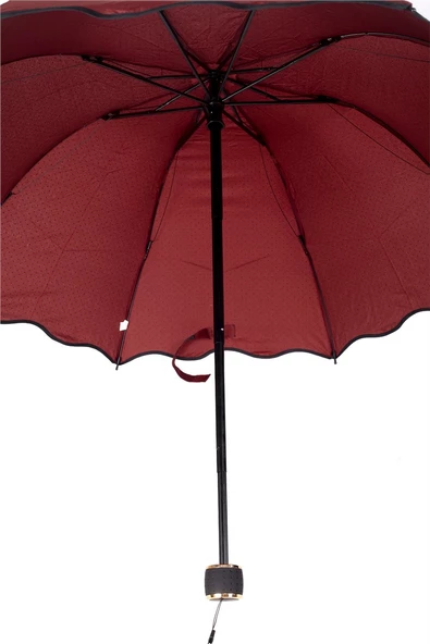 Marlux Bordo Mini Puantiye Kadın Şemsiye M21MAR301R001 - Resim 6