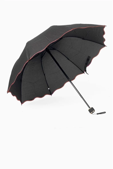 Marlux Siyah Mini Puantiye Kadın Şemsiye M21MAR301R003 - Resim 2