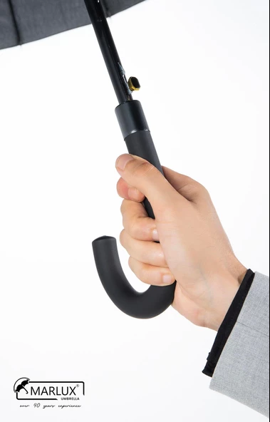 Siyah Protokol Baston 24 Tel Otomatik Erkek Şemsiye M21mar24telr001 M21MAR24TEL - 4