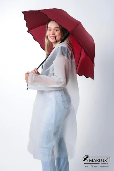 Marlux Bordo Mini Puantiye Kadın Şemsiye M21MAR301R001 - Resim 2