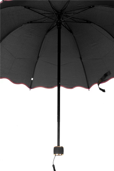 Marlux Siyah Mini Puantiye Kadın Şemsiye M21MAR301R003 - Resim 3