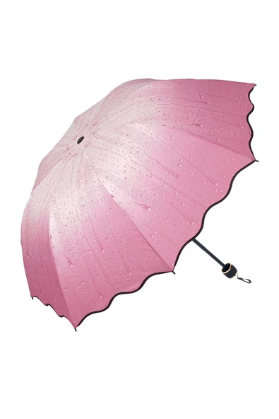 Marlux Pembe Yağmur Damlası Kadın Şemsiye M21MAR401R002 - Resim 7