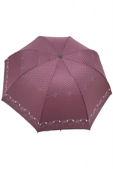 Marlux Bordo  8 Telli Rüzgar Koruma Kadın Şemsiye M21MAR417R001 - Resim 3