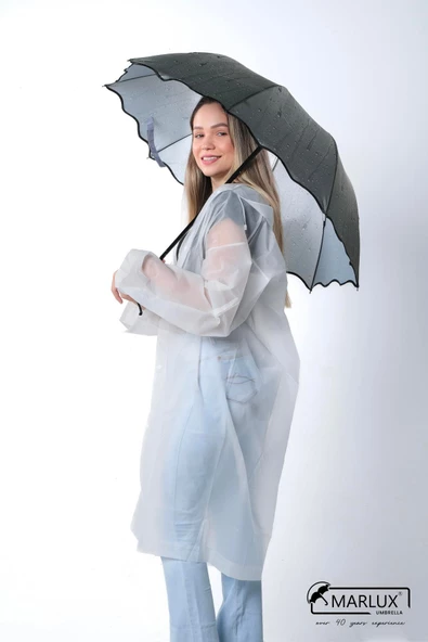 Marlux Haki Yağmur Damlası Kadın Şemsiye M21MAR401R003 - 4