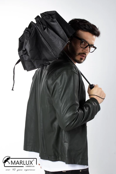 Marlux Siyah Tam Otomatik 10 Tel Erkek Lüks Şemsiye M21MAR705R001 - Resim 6