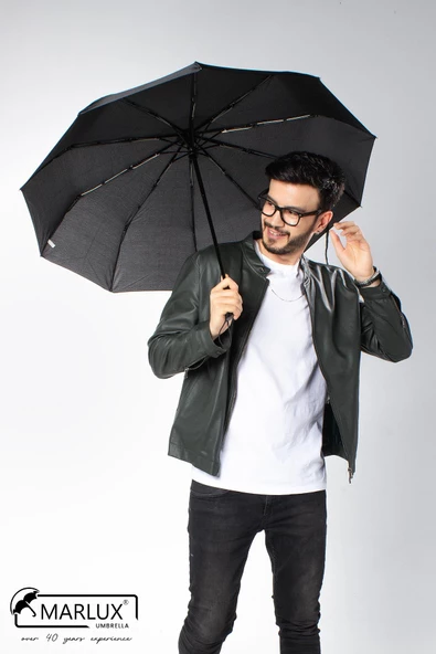 Marlux Siyah Tam Otomatik 10 Tel Erkek Lüks Şemsiye M21MAR705R001 - Resim 3