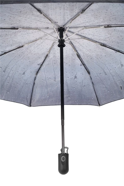 Marlux Gri Su Damlası Tam Otomatik Kadın Şemsiye M21MAR709R004 - Resim 6