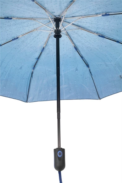 Marlux Koyu Mavi Su Damlası Tam Otomatik Kadın Şemsiye M21MAR709R001 - 8