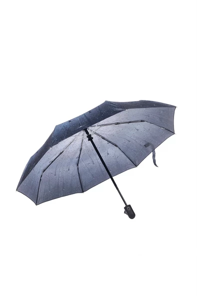 Marlux Gri Su Damlası Tam Otomatik Kadın Şemsiye M21MAR709R004 - Resim 8