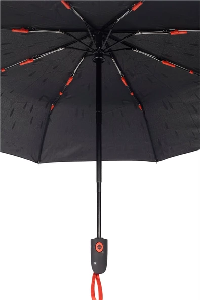 Marlux Siyah Damlalı Tam Otomatik Kadın Şemsiye M21MAR711R003 - Resim 6