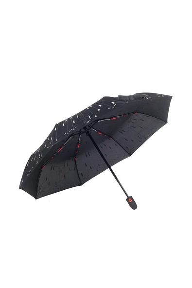 Marlux Siyah Damlalı Tam Otomatik Kadın Şemsiye M21MAR711R003 - Resim 8