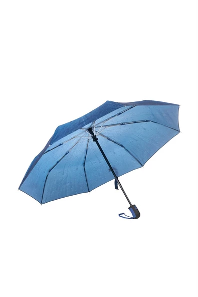 Marlux Koyu Mavi Su Damlası Tam Otomatik Kadın Şemsiye M21MAR709R001 - 10