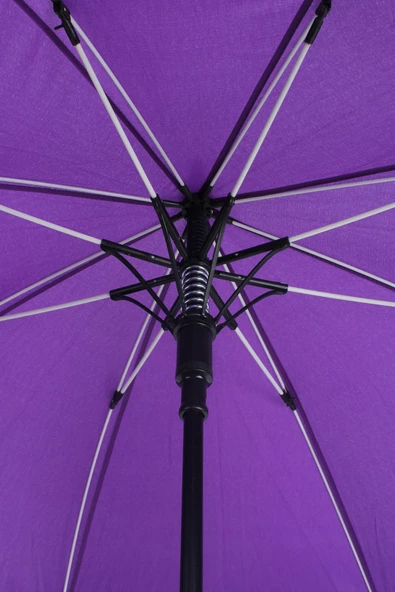 Marlux Fiber 8 Telli Rüzgar Koruma Ters Dönebilir Kırılmaz Telli Otomatik Mor Şemsiye M21MAR10138R004 - Resim 7
