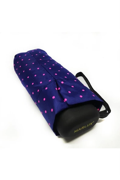 Marlux Lacivert Puantiyeli Çanta Boy Kadın Şemsiye M21MAR210PR02 - Resim 6