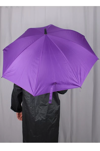 Marlux Fiber 8 Telli Rüzgar Koruma Ters Dönebilir Kırılmaz Telli Otomatik Mor Şemsiye M21MAR10138R004 - Resim 3