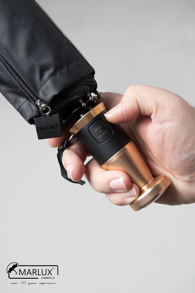 Marlux Siyah Rolls Royce Gold Saplı Ultra Lüks Premium Şemsiye  M21MAR1021R001 - Resim 5