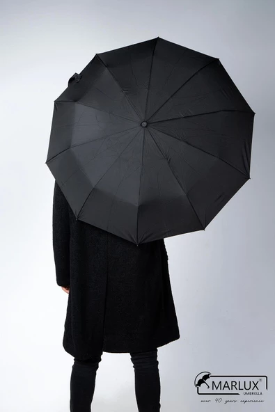 Marlux Siyah Rolls Royce Gold Saplı Ultra Lüks Premium Şemsiye  M21MAR1021R001 - Resim 4