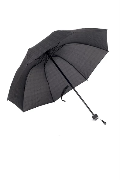 Marlux Siyah Ekose Unisex Yarasa Tip Kırılmaz Şemsiye M21MAR077R004 - 10