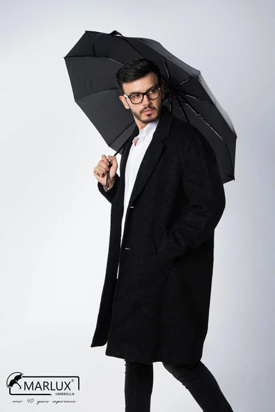 Marlux Siyah Rolls Royce Gold Saplı Ultra Lüks Premium Şemsiye  M21MAR1021R001 - Resim 10