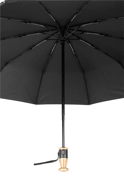 Marlux Siyah Rolls Royce Gold Saplı Ultra Lüks Premium Şemsiye  M21MAR1021R001 - Resim 7