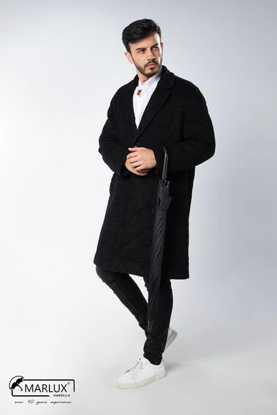 Marlux Siyah Fiber 10  Tel Erkek Baston Şemsiye M21MAR10139R001 - 9