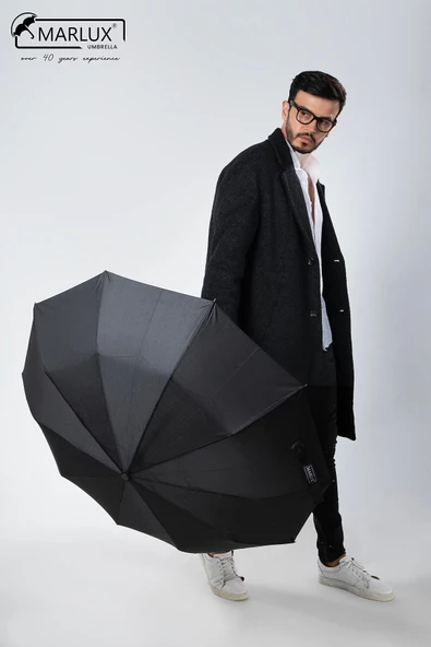 Marlux Siyah Rolls Royce Gold Saplı Ultra Lüks Premium Şemsiye  M21MAR1021R001 - Resim 11