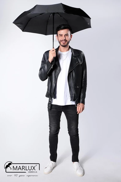 Marlux Siyah Tam Otomatik Rüzgarda Kırılmayan Şemsiye M21MAR110MR001 - 12