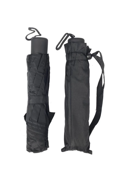 Marlux Siyah Çanta Boy Yarasa Tip Protokol Unisex  Şemsiye M21MAR207R001 - Resim 4