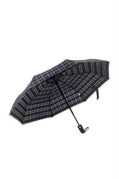 Marlux Siyah Ekoseli Tam Otomatik Kadın Şemsiye Şemsiye M21MAR703R006 - Resim 8