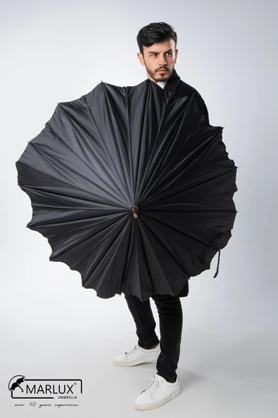 Marlux 16 telli fiberglass kırılmaz rüzgar korumalı lüx premium şemsiye MAR10141 - 11