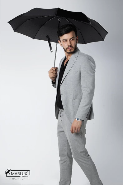Marlux 10 Telli Rüzgara Dayanıklı Kırılmaz Manuel Şemsiye M24MPR2002M - 9