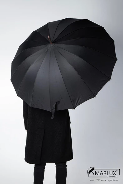 Marlux 16 telli fiberglass kırılmaz rüzgar korumalı lüx premium şemsiye MAR10141 - 3