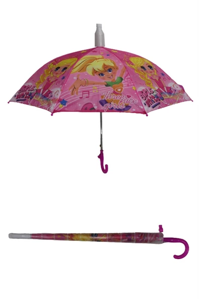 Marlux Bardaklı Korumalı Kız Çocuk Pembe Baskılı Şemsiye  M21MARC60R001 - 2