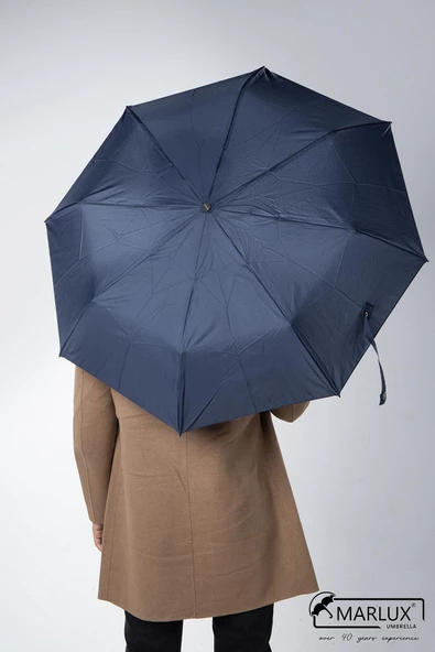 Marlux 8 Telli Otomatik Rüzgara Dayanıklı Kılıflı Şemsiye Lacivert MPR2009 - Resim 2