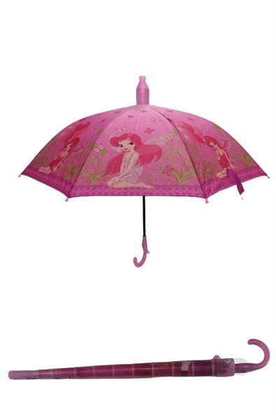 Marlux Bardaklı Korumalı Kız Çocuk Pembe Baskılı Şemsiye  M21MARC30R001 - 2