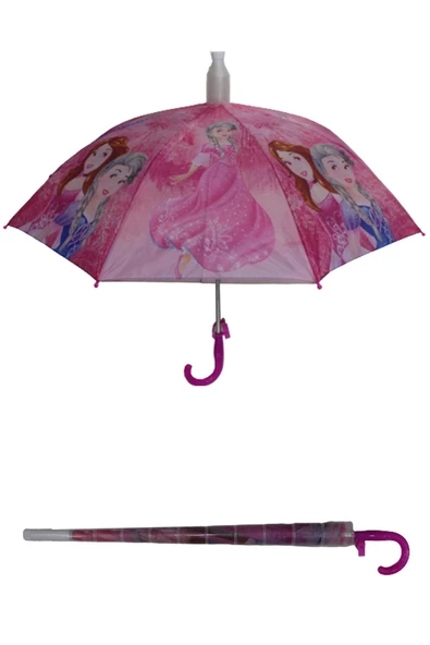 Marlux Bardaklı Korumalı Kız Çocuk Pembe Baskılı Şemsiye M21MARC70R001 - 2