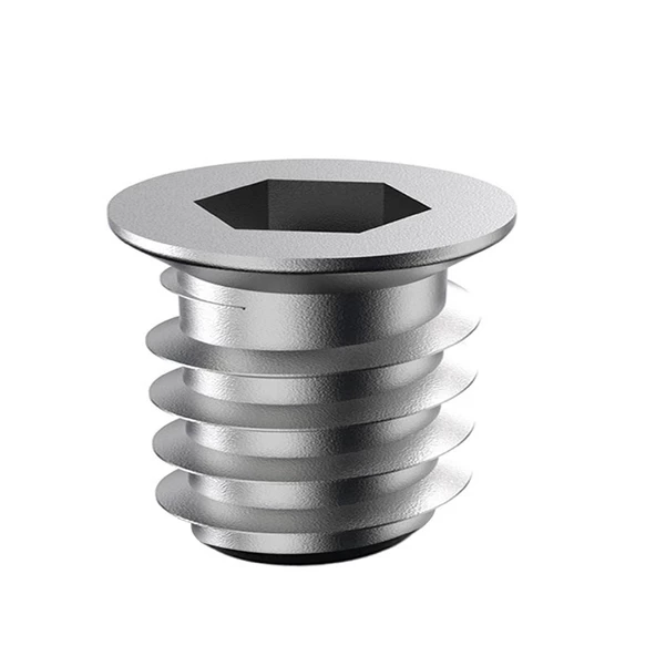 Metal Düz Dişli Dübel Ahşap Dübeli M10 13x15 Diş Çinko Mobilya Bağlantı Ünite Birleştirme (50 ADET) - 2