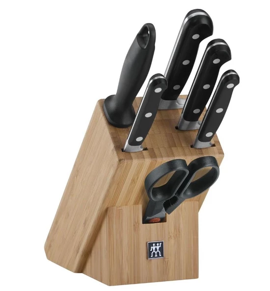 Zwilling 356210040 7 Parça Blok Bıçak Seti - Bambu Bloklu